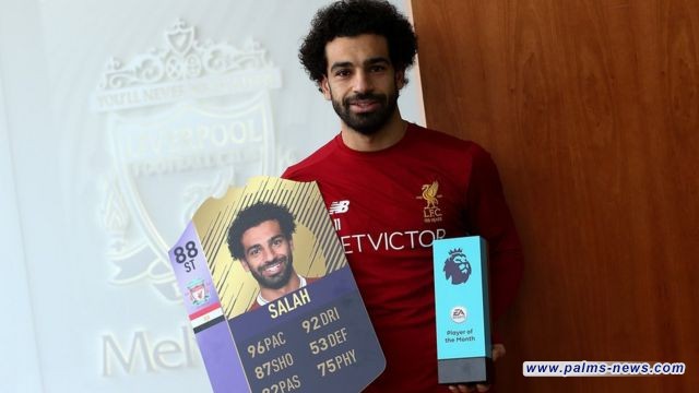 محمد صلاح يفوز بجائزة أفضل لاعب لشهر أكتوبر الماضي