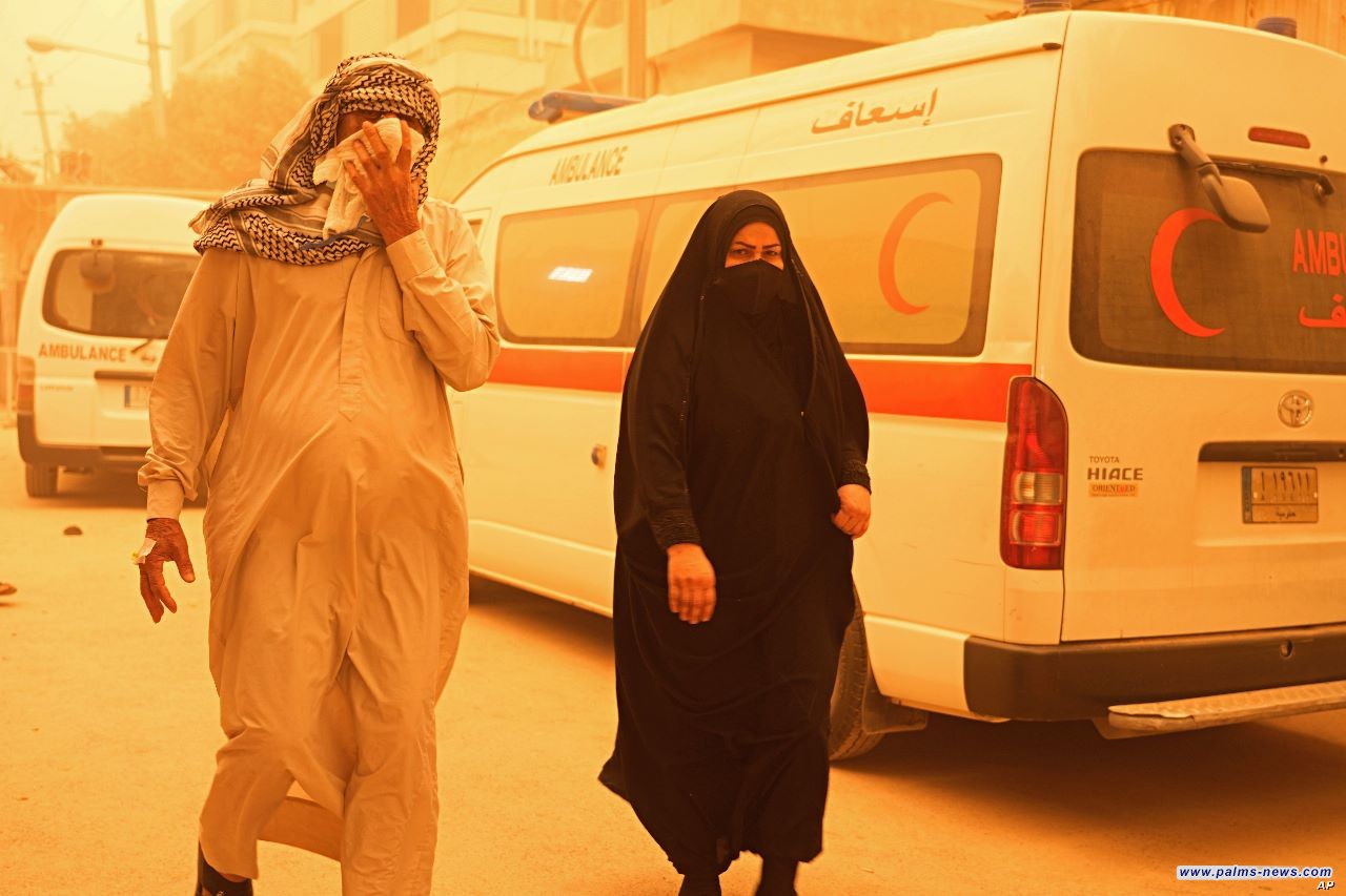 الأنواء الجوية: موجة غبار تقتحم أجواء العراق بدءا من الأسبوع المقبل