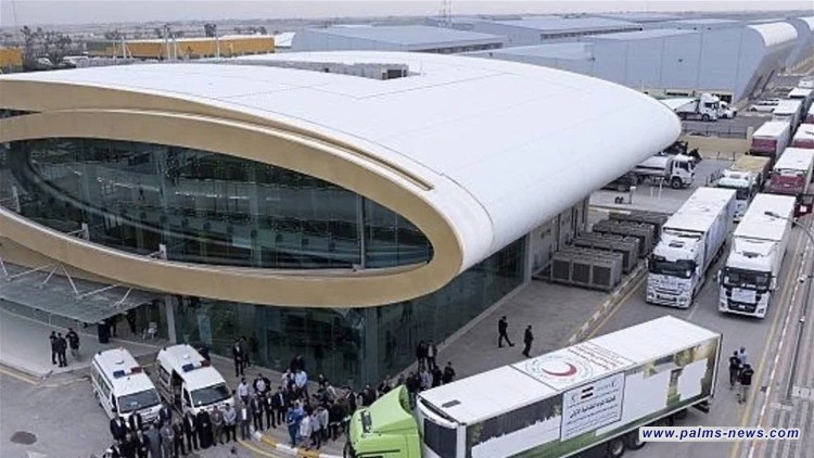 العتبة العباسية تطلق أولى قوافل المساعدات دعماً للشعب الإيراني