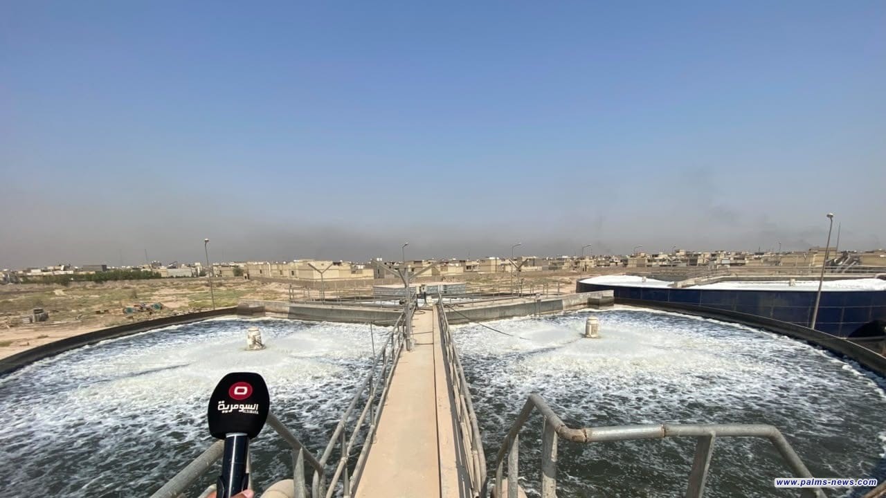 أمين بغداد يفتتح مشروع محطة معالجة مياه الصرف الصحي في الرستمية