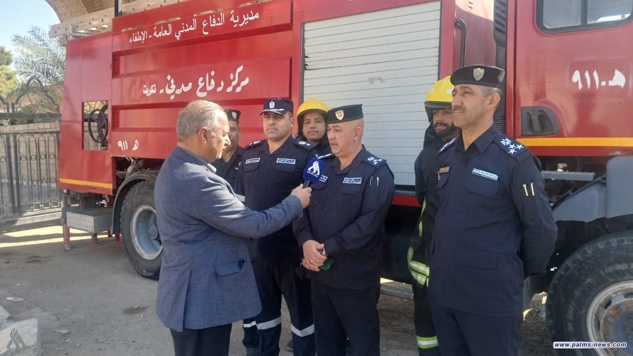 الدفاع المدني بصلاح الدين: استنفار ونشر فرق على طريق زائري الكاظمية المقدسة