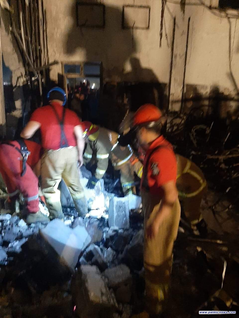 الدفاع المدني تدفع بأقصى الإمكانات لإخلاء العوائل في حادثة عرس الحمدانية