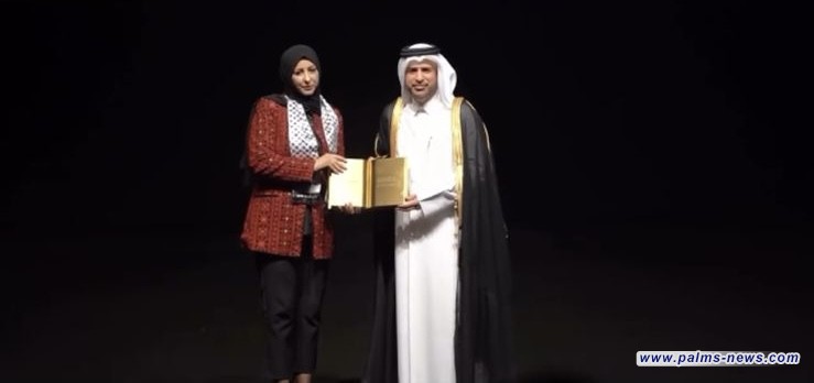 الكاتبة الفلسطينية رولا غانم تفوزُ بجائزة كتارا وتهدي فوزهَا لمؤسسة نخيل عراقي