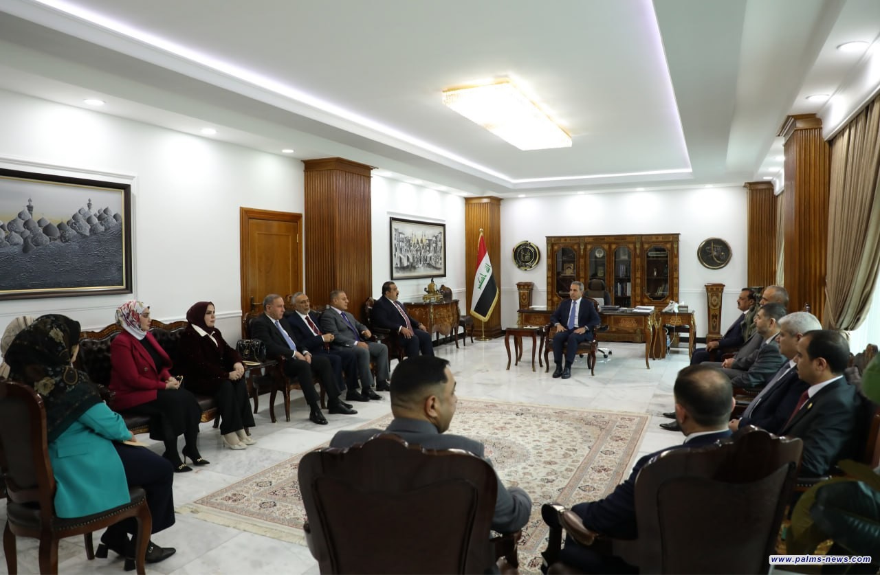 زيدان يبحث مع تحالف العزم آليات التعاون بين السلطتين التشريعية والقضائية