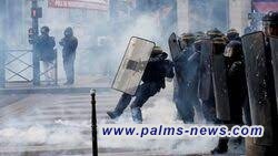 إصابات بين صفوف الشرطة الفرنسية واشتباكات عنيفة في باريس