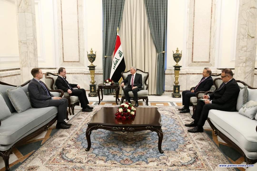 الرئيس العراقي يشدد على ضرورة أنهاء الحرب خلال استقباله السفير الروسي في العراق