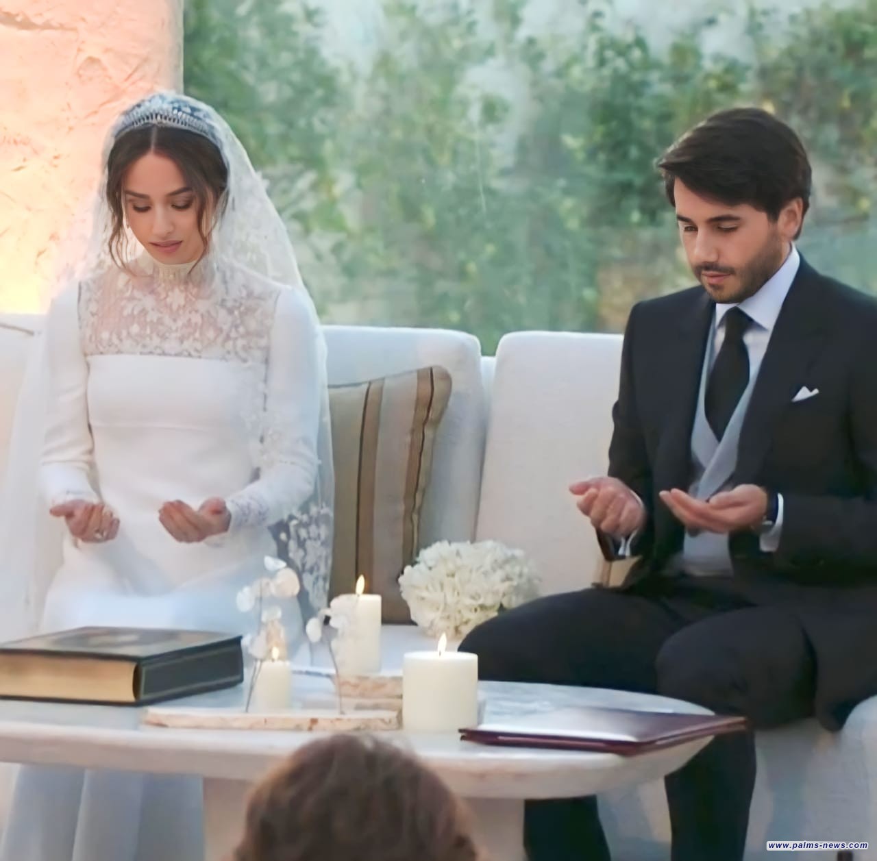 عقد قران الأميرة إيمان ابنة الملك عبد الله بحضور العائلة المالكة بالأردن