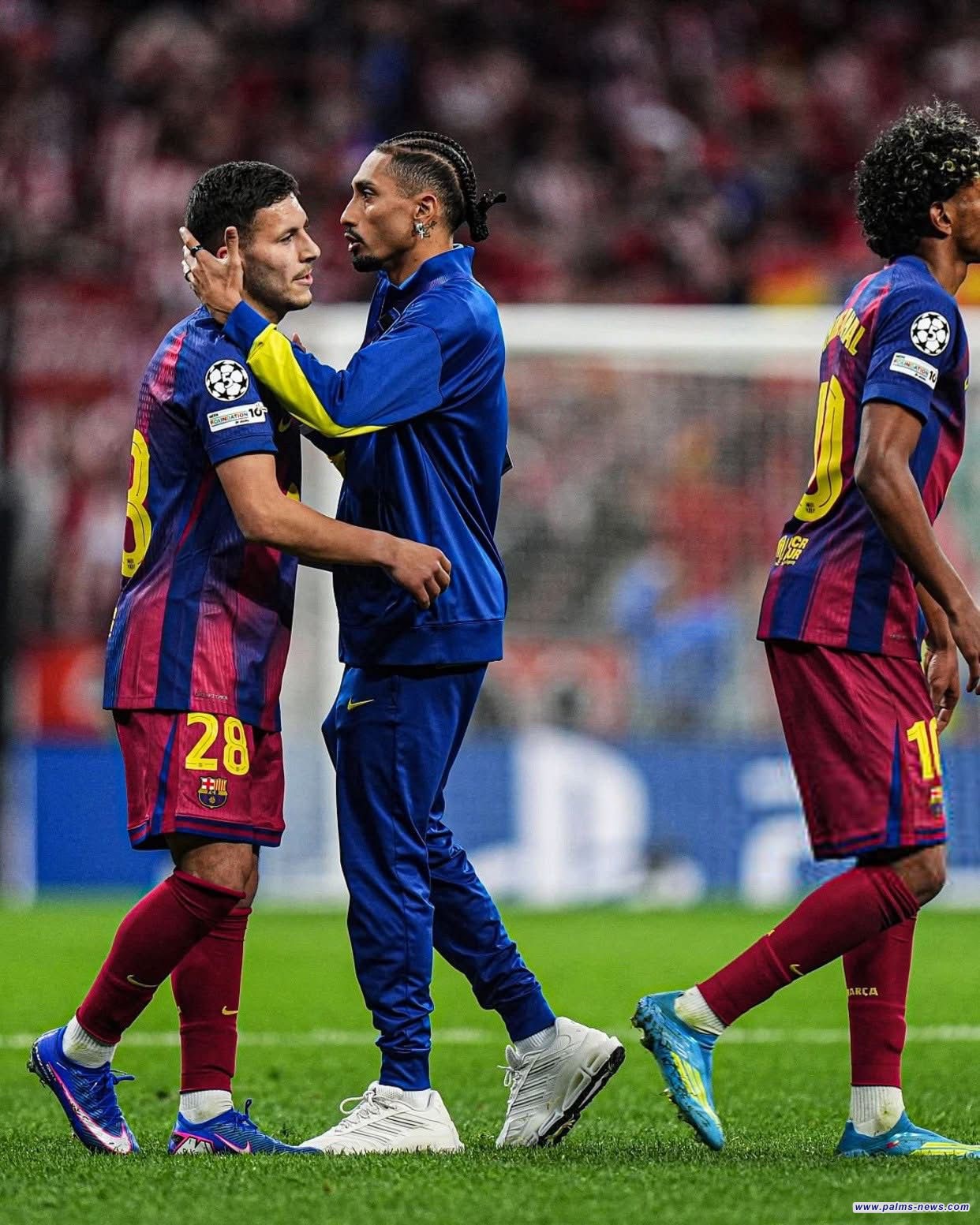 رافينيا يثير الجدل: مباراتنا أمام أتلتيكو مدريد مسروقة