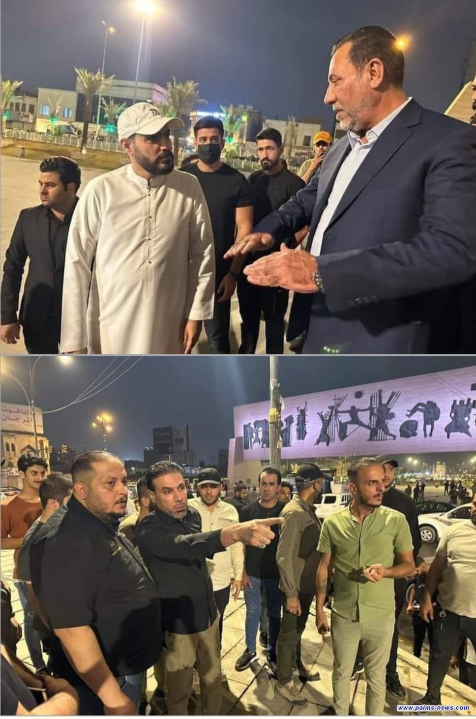 الصدر يرسل العذاري والحميداوي لترتيب تظاهرة فلسطين في ساحة التحرير