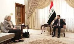 الحلبوسي يستقبل السفيرة الأميركية لدى العراق ألينا رومانوسكي
