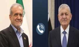 رئيس الجمهورية يؤكد لنظيره الايراني رفض العراق استخدام اراضيه ضد الدول المجاورة